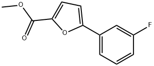 5-(3-플루오로페닐)푸란-2-카복실산메틸에스테르 구조식 이미지