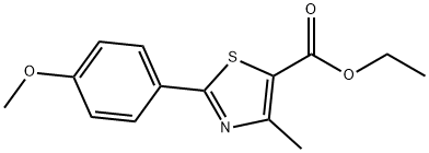 2-(4-Methoxy-phenyl)-4-methyl-thiazole-5-carboxylicacidethylester Structure