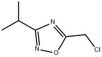 5-(클로로메틸)-3-이소프로필-1,2,4-옥사디아졸 구조식 이미지