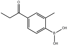 2-Methyl-4-propanoylphenylboronic acid Structure