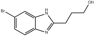 1H-BENZIMIDAZOLE-2-PROPANOL, 5-BROMO- Structure