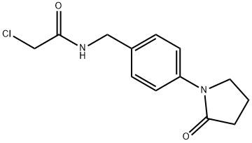 2-chloro-N-[4-(2-oxopyrrolidin-1-yl)benzyl]acetamide Structure