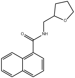 N-(tetrahydro-2-furanylmethyl)-1-naphthamide Structure