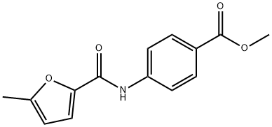 Benzoic acid, 4-[[(5-methyl-2-furanyl)carbonyl]amino]-, methyl ester (9CI) Structure