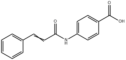 4-CINNAMAMIDOBENZOIC ACID Structure