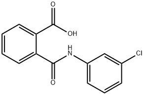 2-{[(3-CHLOROPHENYL)AMINO]CARBONYL}-BENZOIC ACID Structure