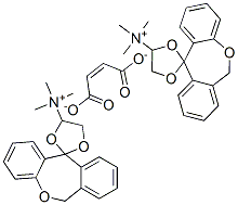 dimethyl[spiro[dibenz[b,e]oxepin-11(6H),2'-[1,3]dioxolane]-4'-methyl]ammonium maleate 구조식 이미지