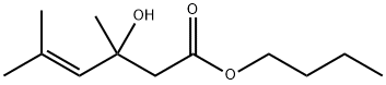 부틸3-하이드록시-3,5-디메틸헥스-4-에노에이트 구조식 이미지