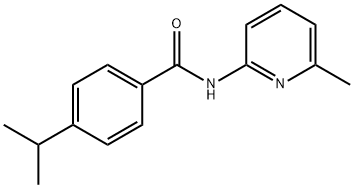 Benzamide, 4-(1-methylethyl)-N-(6-methyl-2-pyridinyl)- (9CI) Structure