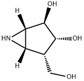 6-Azabicyclo[3.1.0]hexane-2,3-diol, 4-(hydroxymethyl)-, (1S,2R,3R,4S,5S)- (9CI) Structure