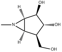 6-Azabicyclo[3.1.0]hexane-2,3-diol, 4-(hydroxymethyl)-6-methyl-, (1R,2R,3R,4R,5R)- (9CI) 구조식 이미지