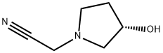 1-Pyrrolidineacetonitrile,3-hydroxy-,(3S)-(9CI) Structure