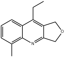 Furo[3,4-b]quinoline, 9-ethyl-1,3-dihydro-5-methyl- (9CI) Structure