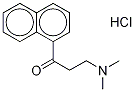 3-(DIMETHYLAMINO)-1-(NAPHTHALEN-1-YL)PROPAN-1-ONE HYDROCHLORIDE Structure