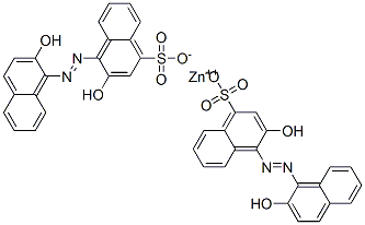 zinc 2,2'-dihydroxy-1,1'-azonaphthalene-4-sulphonate Structure