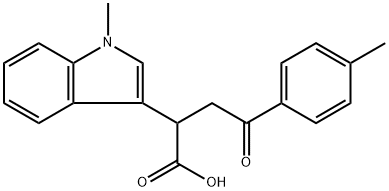 2-(1-methyl-1H-indol-3-yl)-4-(4-methylphenyl)-4-oxobutanoic acid 구조식 이미지