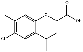 (4-CHLORO-2-ISOPROPYL-5-METHYL-PHENOXY)-ACETIC ACID Structure