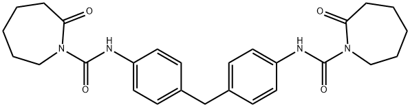 N,N'-(methylenedi-p-phenylene)bis[hexahydro-2-oxo-1H-azepine-1-carboxamide] Structure