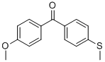 4-METHOXY-4'-METHYLTHIOBENZOPHENONE Structure