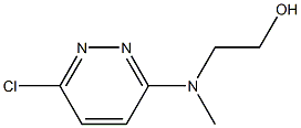 2-[(6-클로로-3-피리다지닐)(메틸)아미노]에탄올(염분데이터:무료) 구조식 이미지
