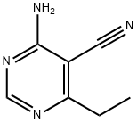 5-Pyrimidinecarbonitrile, 4-amino-6-ethyl- (9CI) Structure
