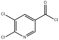 2,3-DICHLOROPYRIDINE-5-CARBONYL CHLORIDE Structure