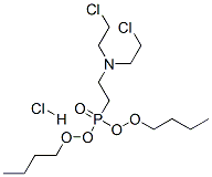 2-클로로-N-(2-클로로에틸)-N-(2-디부톡시포스포릴에틸)에탄아민하이드로클로라이드 구조식 이미지
