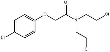 N,N-bis(2-chloroethyl)-2-(4-chlorophenoxy)acetamide Structure
