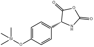 (R)-4-[4-[(trimethylsilyl)oxy]phenyl]oxazolidine-2,5-dione Structure