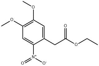 (4,5-DIMETHOXY-2-NITRO-PHENYL)-ACETIC ACID ETHYL ESTER Structure