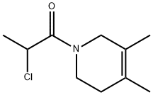 Pyridine, 1-(2-chloro-1-oxopropyl)-1,2,3,6-tetrahydro-4,5-dimethyl- (9CI) 구조식 이미지