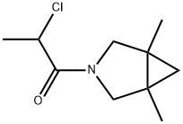 3-Azabicyclo[3.1.0]hexane, 3-(2-chloro-1-oxopropyl)-1,5-dimethyl- (9CI) Structure