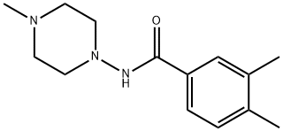 Benzamide, 3,4-dimethyl-N-(4-methyl-1-piperazinyl)- (9CI) Structure