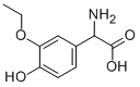 AMINO-(4-HYDROXY-3-ETHOXY-PHENYL)-아세트산 구조식 이미지