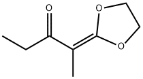 3-펜타논,2-(1,3-디옥솔란-2-일리덴)- 구조식 이미지