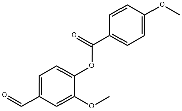 4-METHOXY-BENZOIC ACID 4-FORMYL-2-METHOXY-PHENYL ESTER Structure