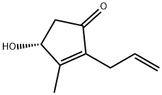 (R)-4-Hydroxy-3-methyl-2-(2-propenyl)-2-cyclopentene-1-one 구조식 이미지