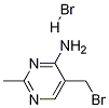 5-(BroMo메틸)-2-메틸-4-피리미디나민하이드로브로마이드 구조식 이미지