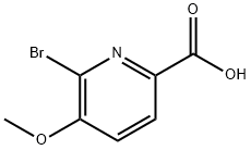 6-Bromo-5-methoxypicolinic acid 구조식 이미지