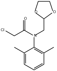 2-Chloro-N-(1,3-dioxolan-2-ylmethyl)-N-(2,6-dimethylphenyl)acetamide Structure