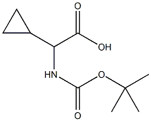 BUTOXYCARBONYLAMINO-CYCLOPROPYL-ACETIC ACID 구조식 이미지