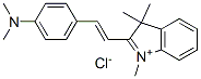 2-[2-[4-(dimethylamino)phenyl]vinyl]-1,3,3-trimethyl-3H-indolium chloride 구조식 이미지