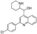 [2-(4-chlorophenyl)quinolin-4-yl]-(2-piperidyl)methanol 구조식 이미지