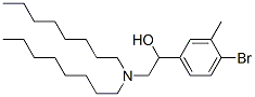 1-(4-브로모-3-메틸-페닐)-2-(디옥틸아미노)에탄올 구조식 이미지