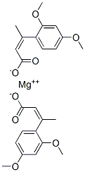 비스[(Z)-3-(2,4-디메톡시페닐)-2-부텐산]마그네슘염 구조식 이미지
