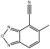 2,1,3-Benzoxadiazole-4-carbonitrile,  5-methyl- Structure