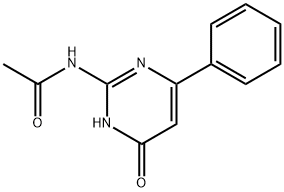 2-ACETAMIDO-6-PHENYL-4-PYRIMIDINONE Structure