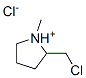 2-(chloromethyl)-1-methylpyrrolidinium chloride Structure