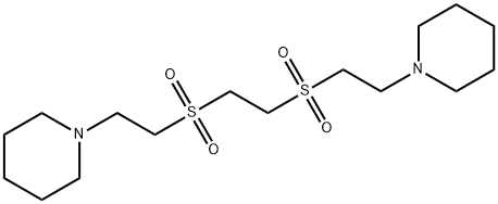 1-[2-[2-[2-(1-piperidyl)ethylsulfonyl]ethylsulfonyl]ethyl]piperidine Structure