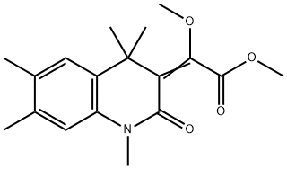 methyl (2Z)-2-methoxy-2-(1,4,4,6,7-pentamethyl-2-oxo-quinolin-3-yliden e)acetate Structure